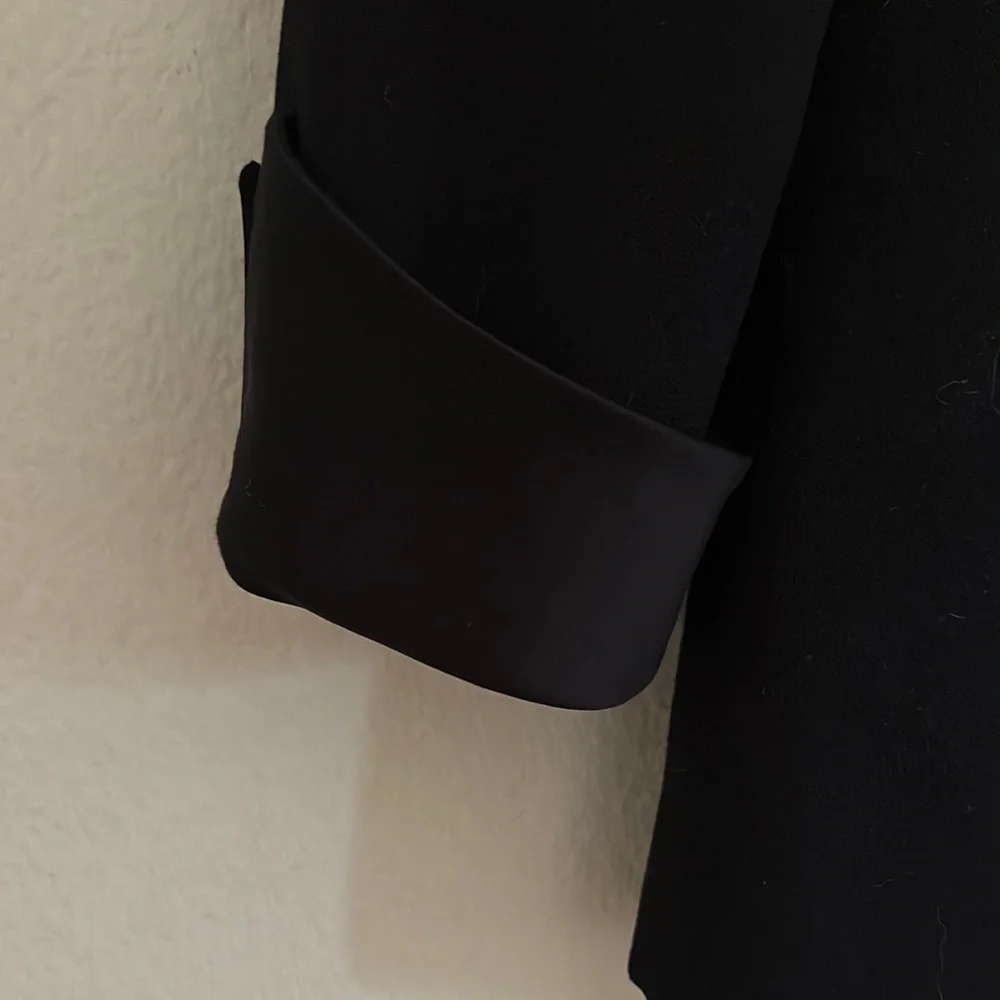 Christian Dior Black Women's Tuxedo Jacket Vintage Wool